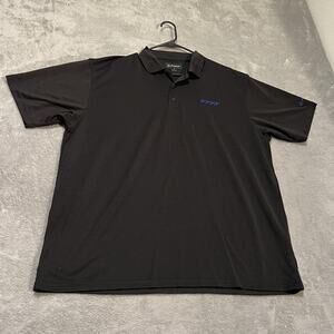 Boeing Polo Shirt Mens XL Black 777X GE9X Embroidered Performance Golf Tech